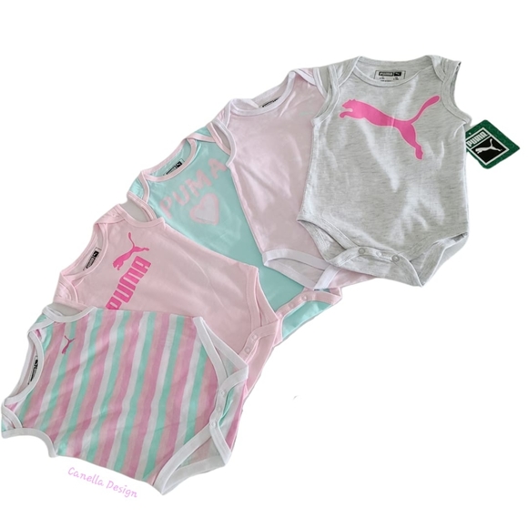 Puma 5-pack, baby's girl Bodysuits - Picture 3 of 3